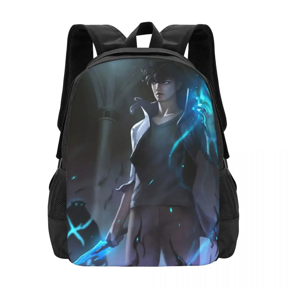 Cartable Solo Leveling Sung Jin Woo Bleu