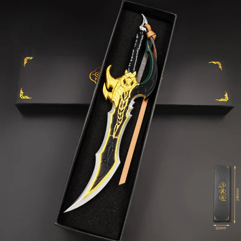 Réplique dague or 24 cm (coffret)