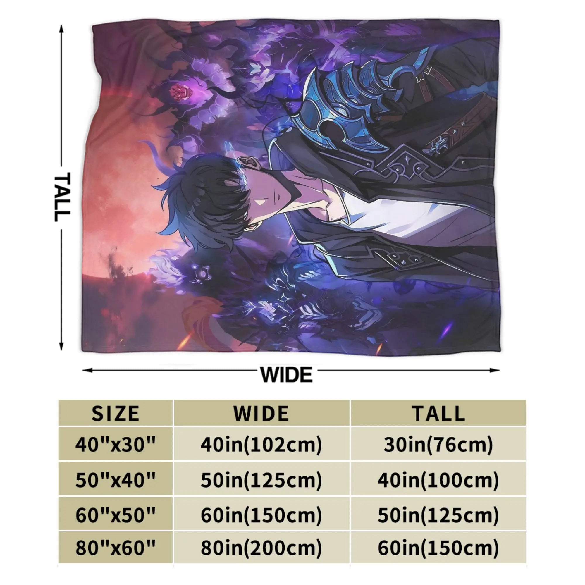 Plaid Solo Leveling Sung Jin-Woo Jeune