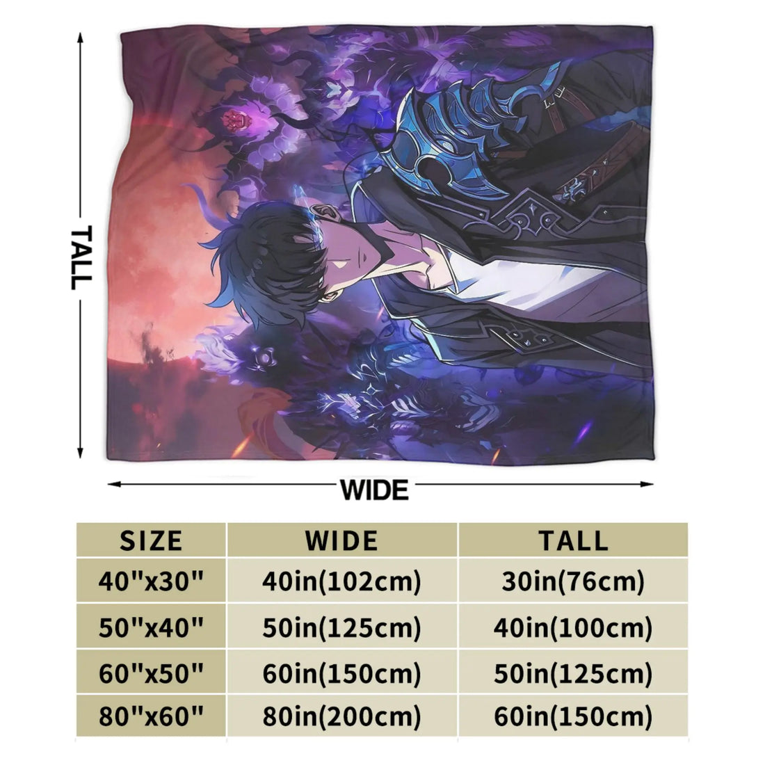 Plaid Solo Leveling Sung Jin-Woo Jeune